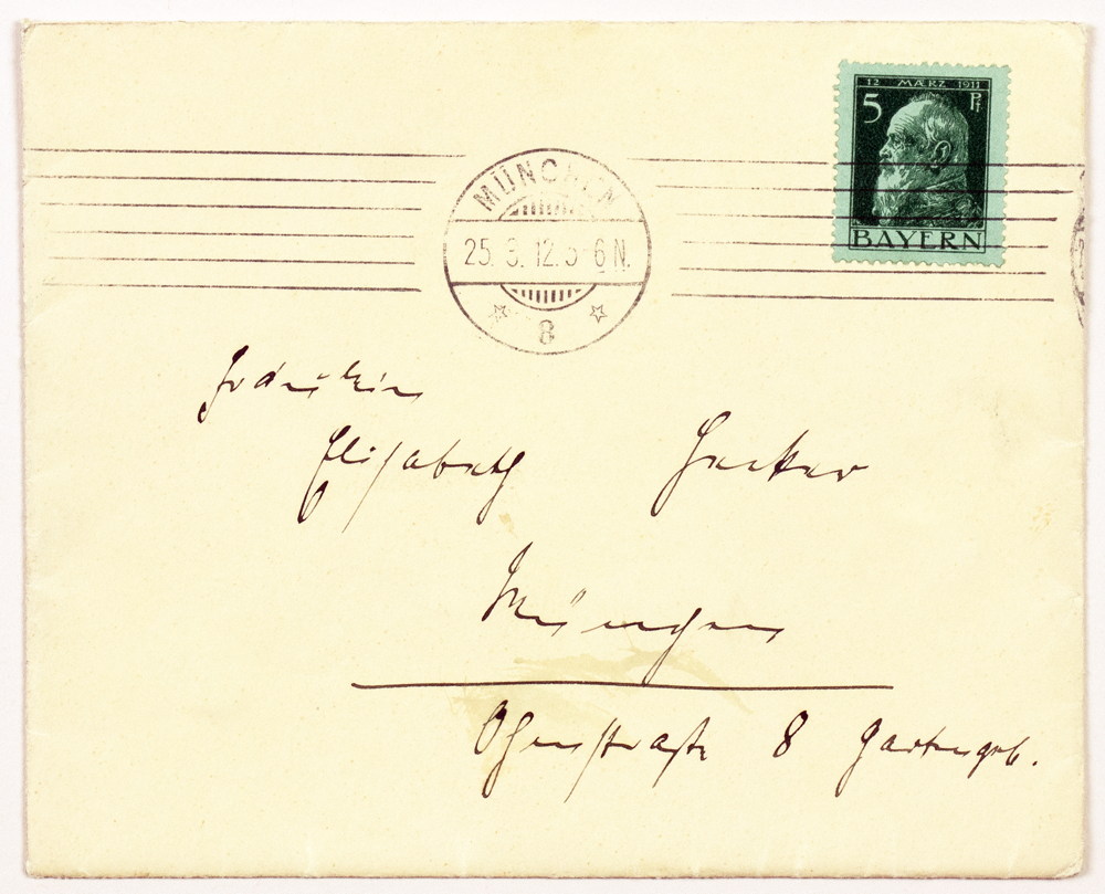 Thomas Mann. Eigenhändige Briefkarte und eigenhändiger Brief, beide mit Unterschrift, - Image 2 of 4