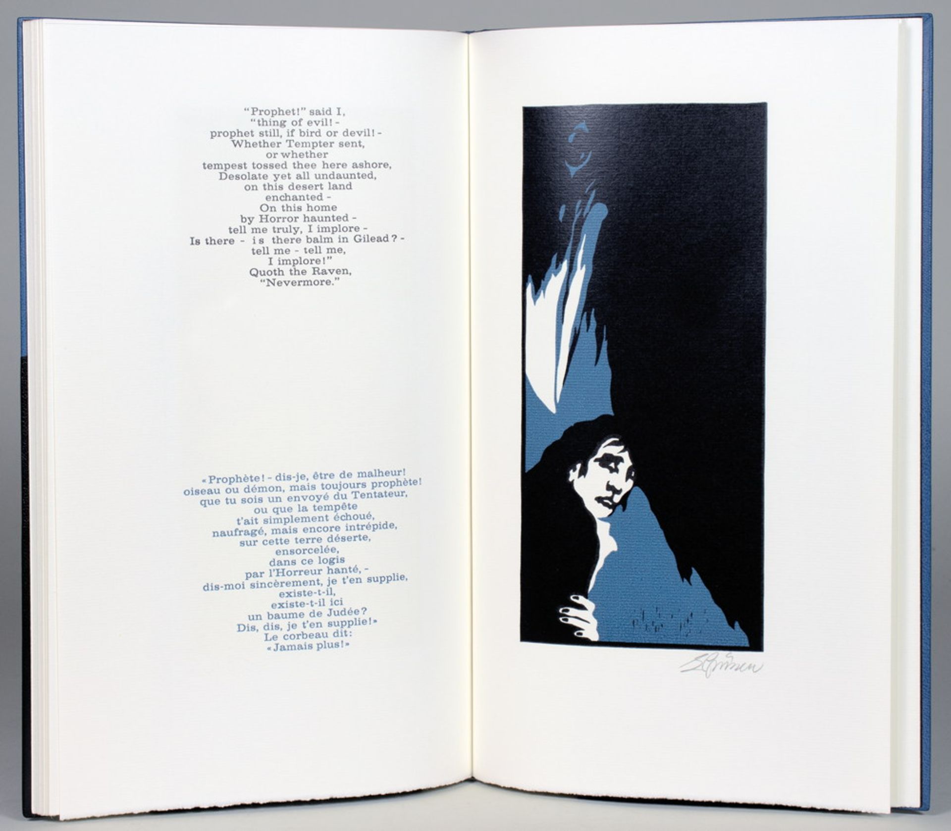 Einbände - Roland Meuter, Ascona - Edgar Allan Poe. The Raven. Le Corbeau. - Image 3 of 3
