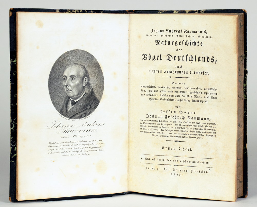 Johann Andreas Naumann. Naturgeschichte der Vögel Deutschlands, - Image 4 of 11