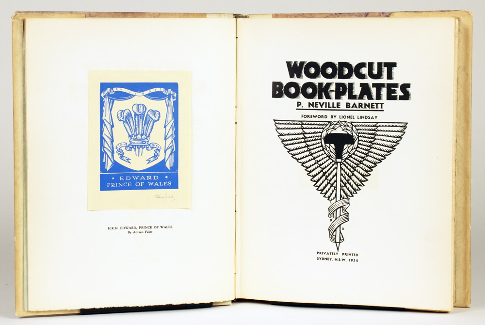 P[ercy] Neville Barnett. Woodcut Book-plates.