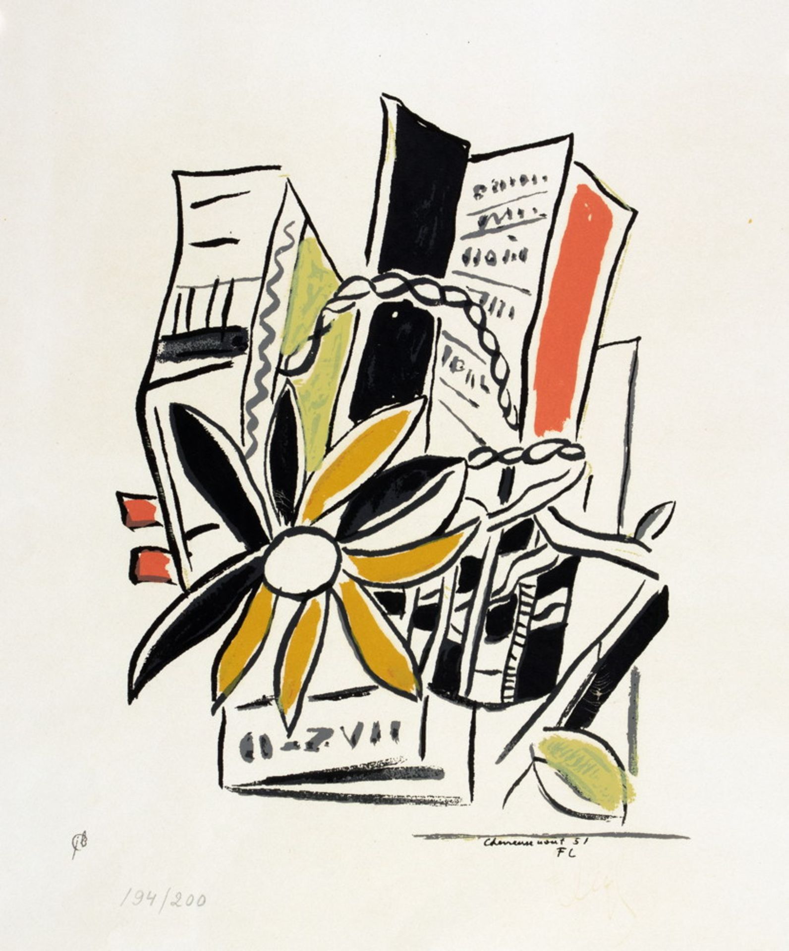 Fernand Léger. La fleur. - Chevreuse, août.