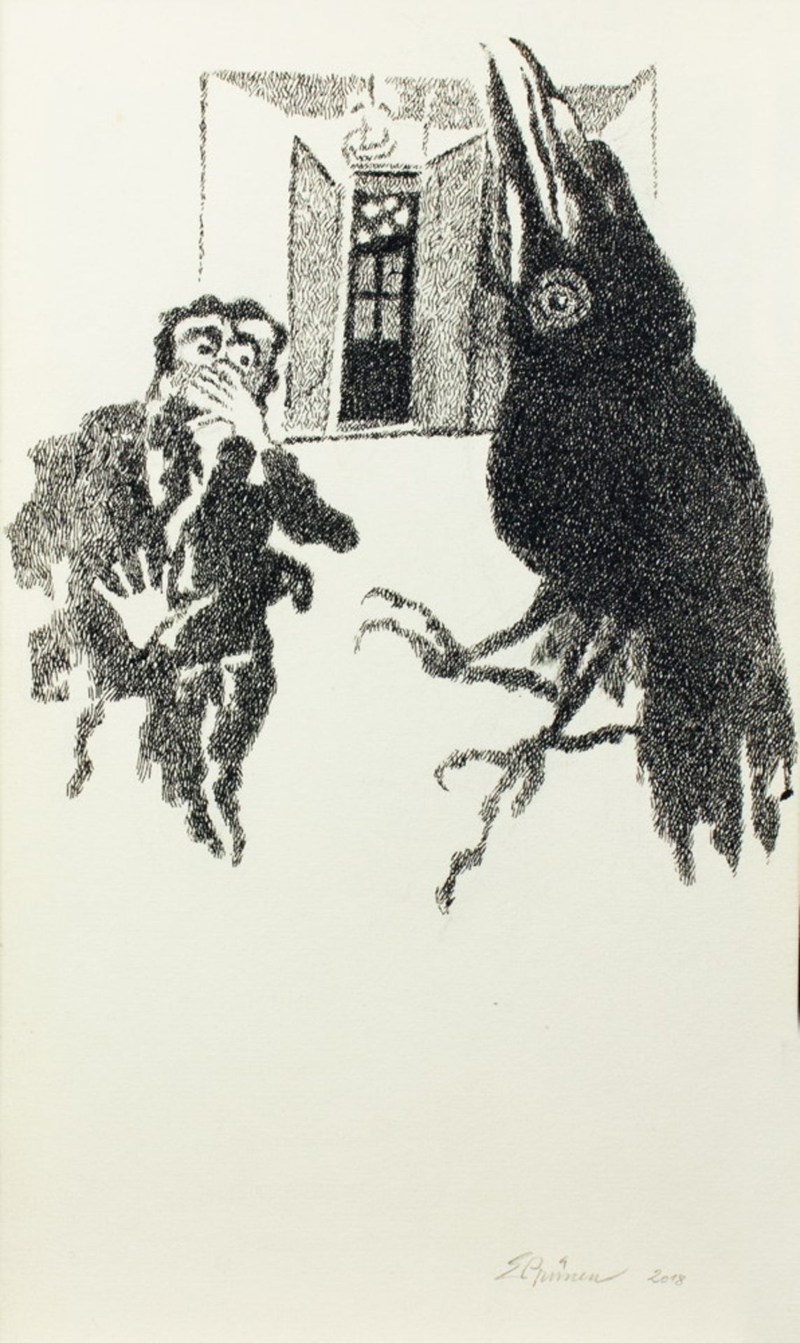 Einbände - Roland Meuter, Ascona - Edgar Allan Poe. The Raven. Le Corbeau. - Image 2 of 3