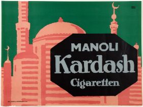 Lucian Bernhard. Plakat »Manoli Kardash Cigaretten«.