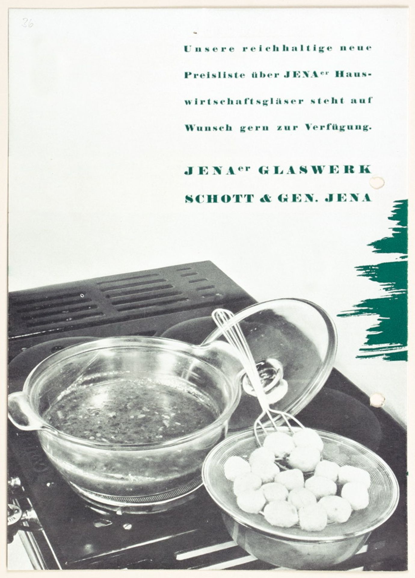 Laszlo Moholy-Nagy. Drei Werbebroschüren für Jenaer Glas Schott & Gen.