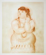 Fernando Botero. Mujer Fumando.