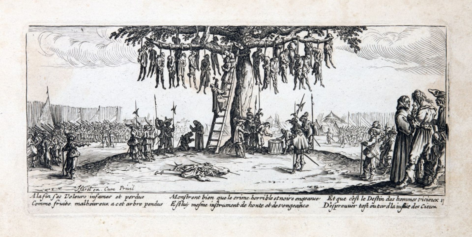 Jacques Callot. De Droeve Ellendigheden van den Oorloogh. - Bild 3 aus 3