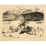 Lovis Corinth. Lärche am Walchensee.