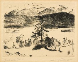 Lovis Corinth. Lärche am Walchensee.