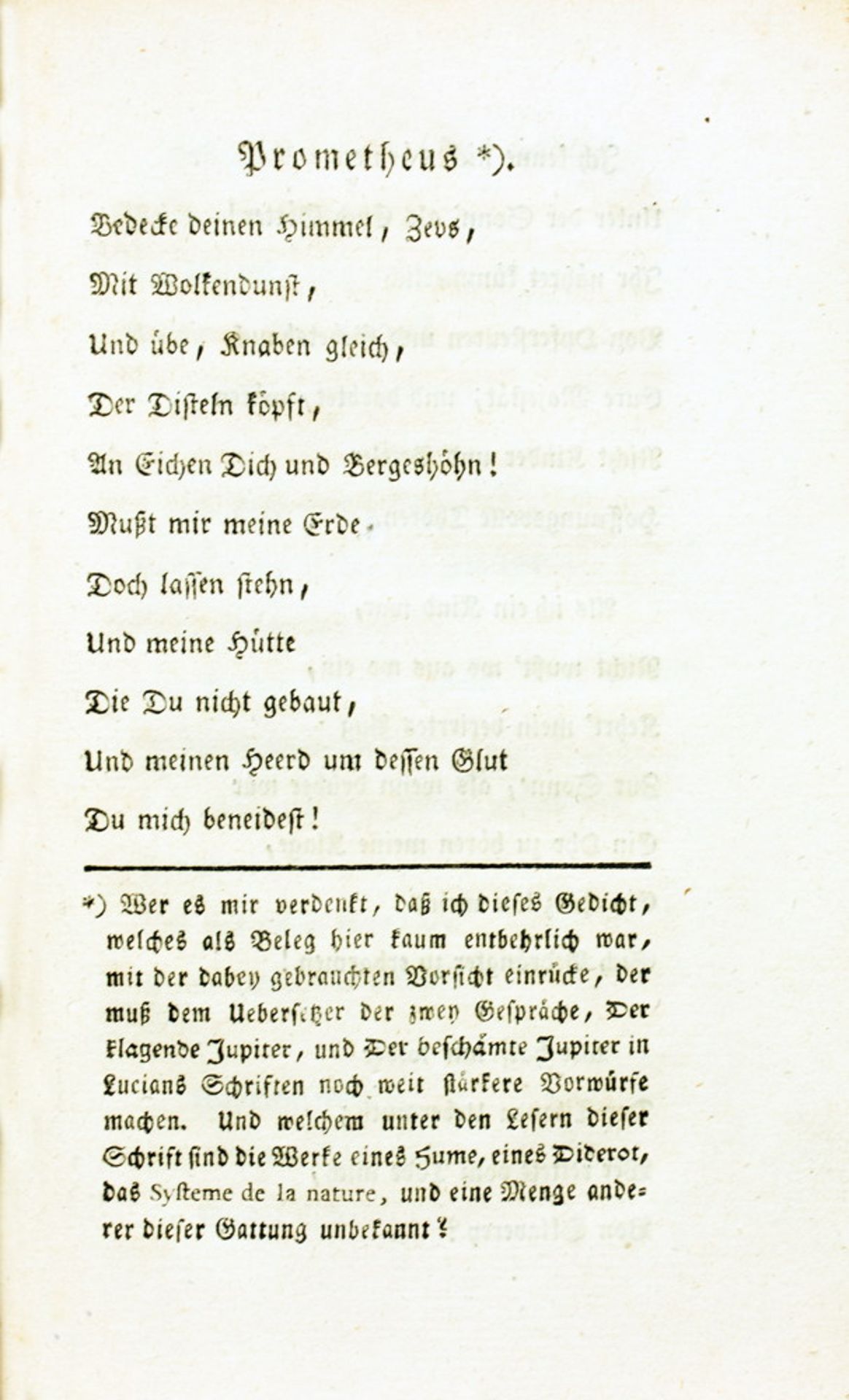 [Friedrich Heinrich Jacobi]. Ueber die Lehre des Spinoza in Briefen an den Herrn Moses Mendelssohn. - Bild 2 aus 2