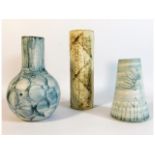 Three Carn pottery vases, including John Beusmans