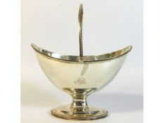 A George III 1789 London silver sugar basket by Jo