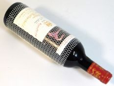 A 1990 Chateau Mouton Rothschild red wine with Fra