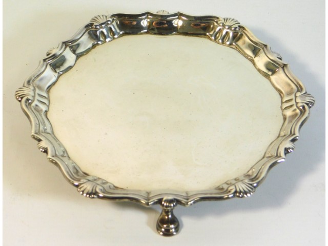 An early George III 1746 London silver salver by J