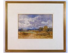 A framed John Keeley landscape watercolour (1855-1