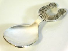 A cased 1973 Dublin silver caddy spoon to commemor