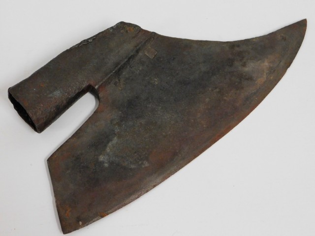 A good example of a 15thC. bearded axe head, four