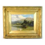 A Parker Hagerty (1859-1934) landscape oil on pane