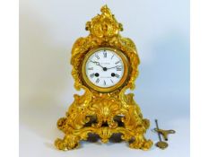 A 19thC. French Louis XV style ormolu striking man