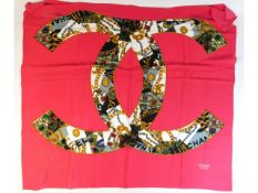 A silk Coco Chanel scarf, 35in x 33in