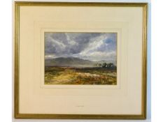 A framed John Keeley watercolour (1855-1931) of Ar