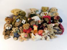 A quantity approx. 21 soft toys including teddy be