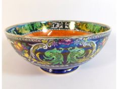 A Maling pottery lustreware bowl, 8.5in diameter