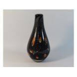 A decorative art glass vase, 12in tall