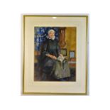 A framed Cecil Jay 1884-1930 (Mrs. George Hitchcoc