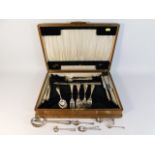 A canteen of assorted cutlery including 28 pieces stamped RAF, formally the property of Group Captai