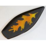 A retro Poole pottery spear plate, 17.25in long