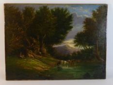 An early 19thC. well executed oil on canvas depict