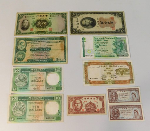 A quantity of Chinese & related bank notes