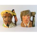 Two large Royal Doulton Shakespearean character ju
