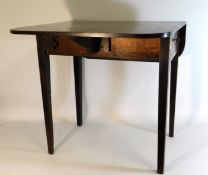 A small antique Pembroke style table with drawer,