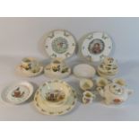 Two Royal Worcester Christmas plates, a Corona toy