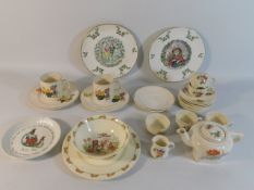 Two Royal Worcester Christmas plates, a Corona toy