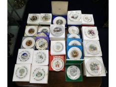 A quantity of boxed Christmas related plates by Sp