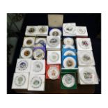 A quantity of boxed Christmas related plates by Sp