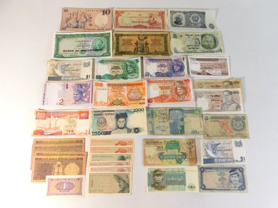 A quantity of Far East & Island bank notes