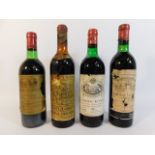 Four bottles of red wine: Chateau Charmain 1978; C