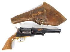 A Samuel Colt second generation 1852 pattern patent no.281 U.S. Dragoons percussion army revolver, b