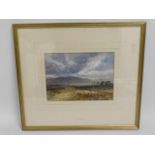 A framed John Keeley watercolour (1855-1931) of Ar