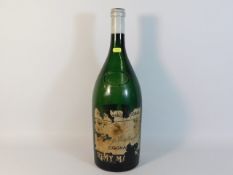 A large vintage Remy Martin cognac bottle, 18.5in