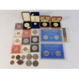 A quantity of commemorative crowns & coins includi