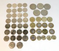 A quantity of modern coinage including 13 two poun