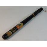 A Victorian style police truncheon, 19.25in