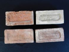 Four Devon bricks, two Torquay, one Newton Abbot &