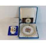 A cased Coalport Bristol "600" commemorative goble