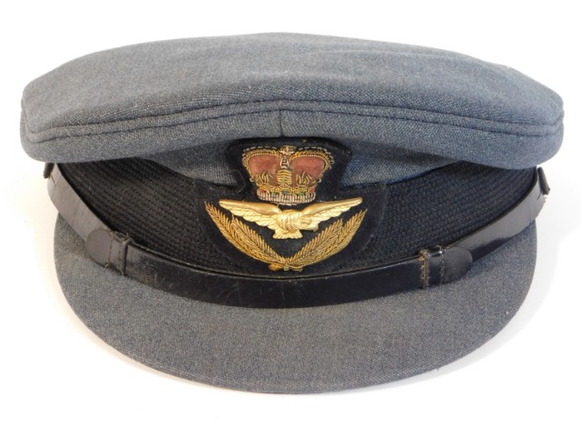 A WW2 RAF officer's peak cap