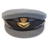 A WW2 RAF officer's peak cap